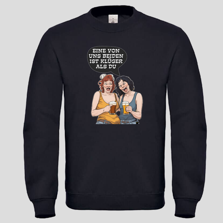 eine von uns beiden klüger (Crewneck)