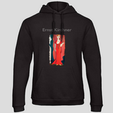 Blonde Frau im rotem Kleid (Hoodie)