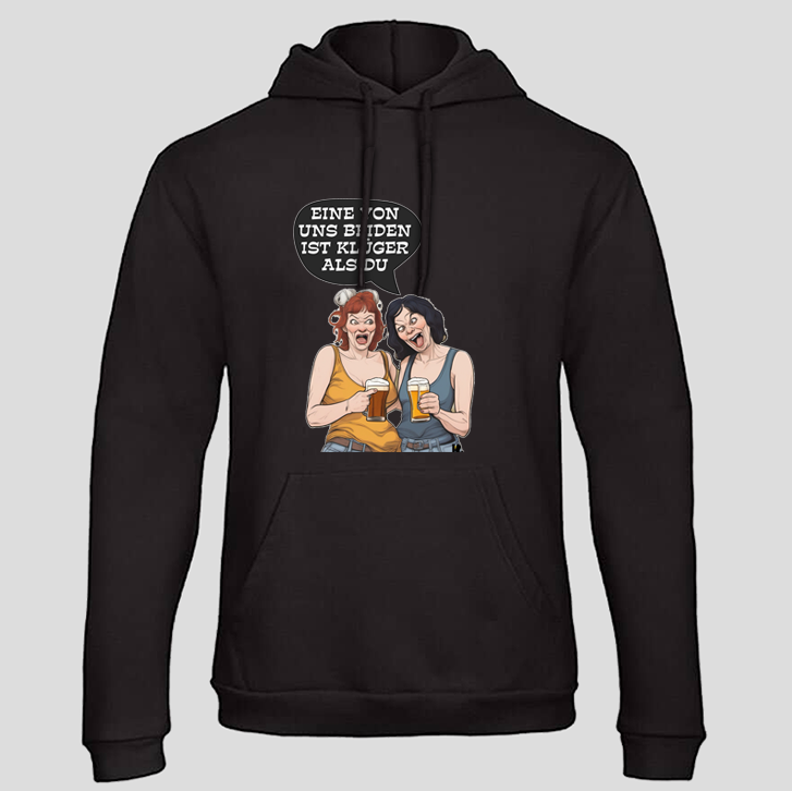 eine von uns beiden klüger (Hoodie)
