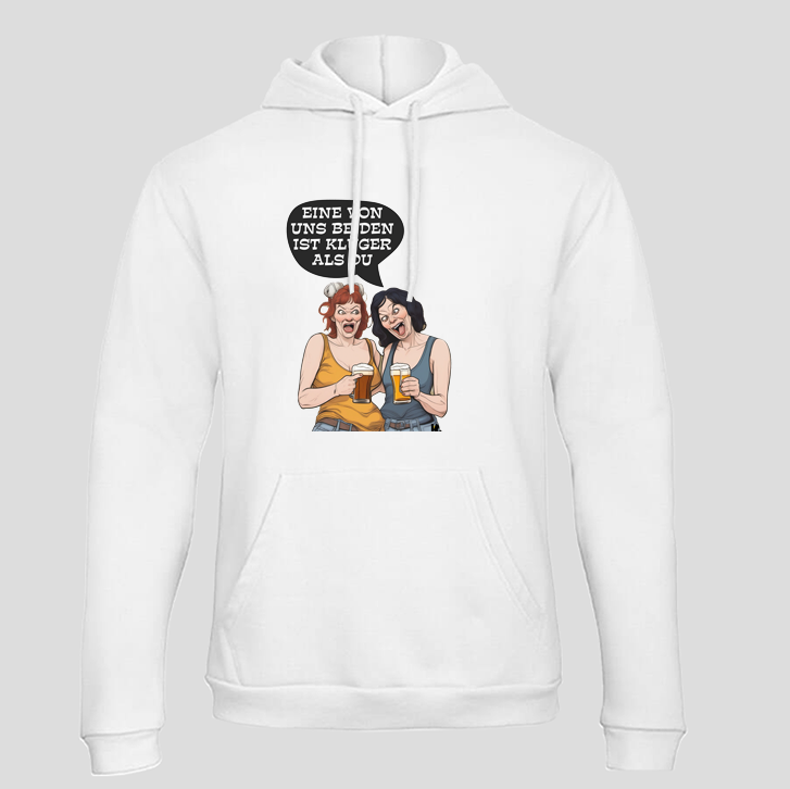 eine von uns beiden klüger (Hoodie)