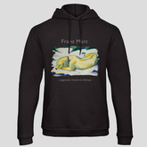 Liegender Hund im Schnee (Hoodie)