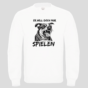 Er will doch nur Spielen (Crewneck)