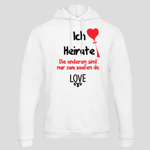 Ich heirate, Love (Hoodie)