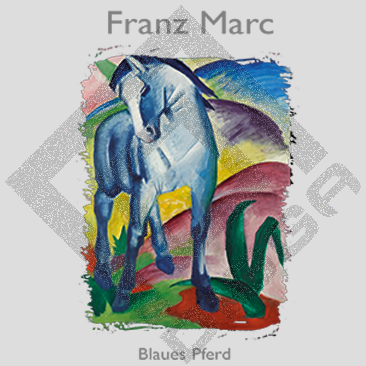 Blaues Pferd (Hoodie)