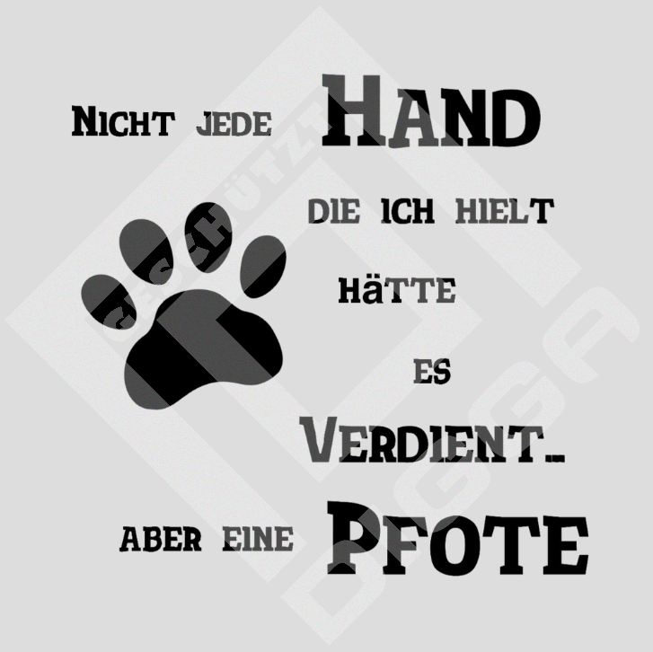 Hand Pfote (T-Shirt)
