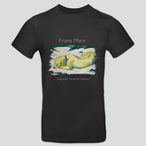 Liegender Hund im Schnee (T-Shirt)