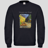 cafe terrace at night (Crewneck)