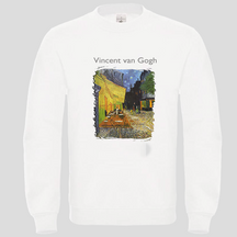 cafe terrace at night (Crewneck)